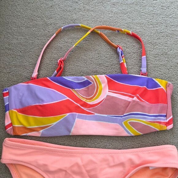 Aerie Neon Multicolor "The Boardwalker Bikini Bathing Suit - Picture 3 of 10